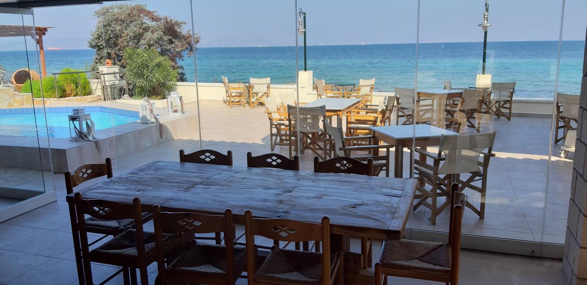Irides Aparthotel Souvala Buitenkant foto